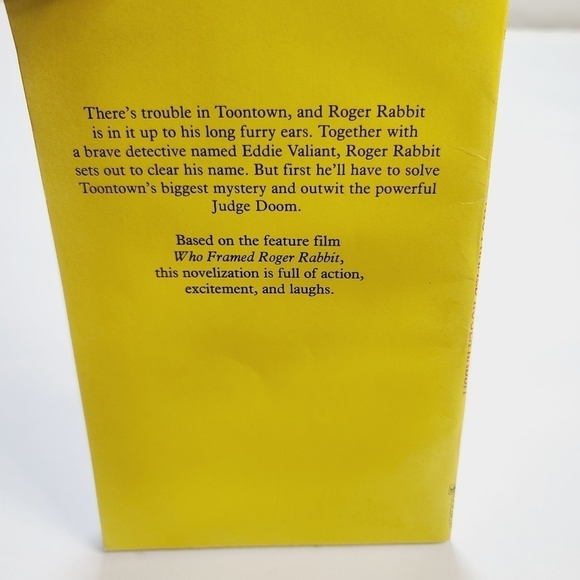 Vintage 1988 Who Framed Roger Rabbit A Golden Book Movie Novelization - Picture 9 of 10